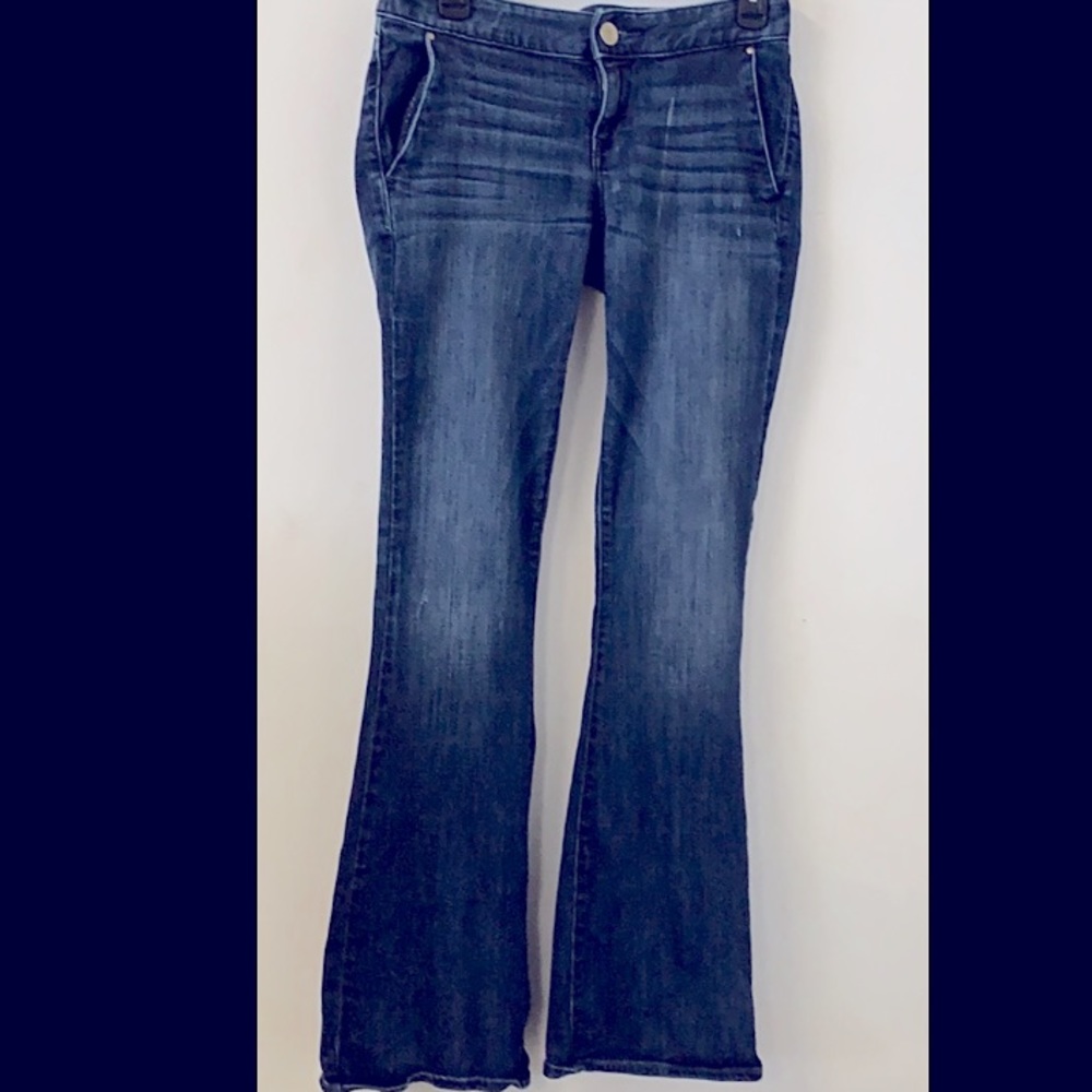VTG Express Jeans Very Low Rise, Big Flare SZ 8 Y2K